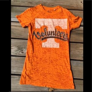 EUC TENNESSEE VOLUNTEERS ORANGE BURNOUT TEE SIZE-L